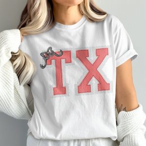 Texas Custom State TX Comfort Colors T-Shirt, Custom State Southern Style Shirt, Letter Initial Top, Personalized Gift, State Pride Apparel, prepster preppy