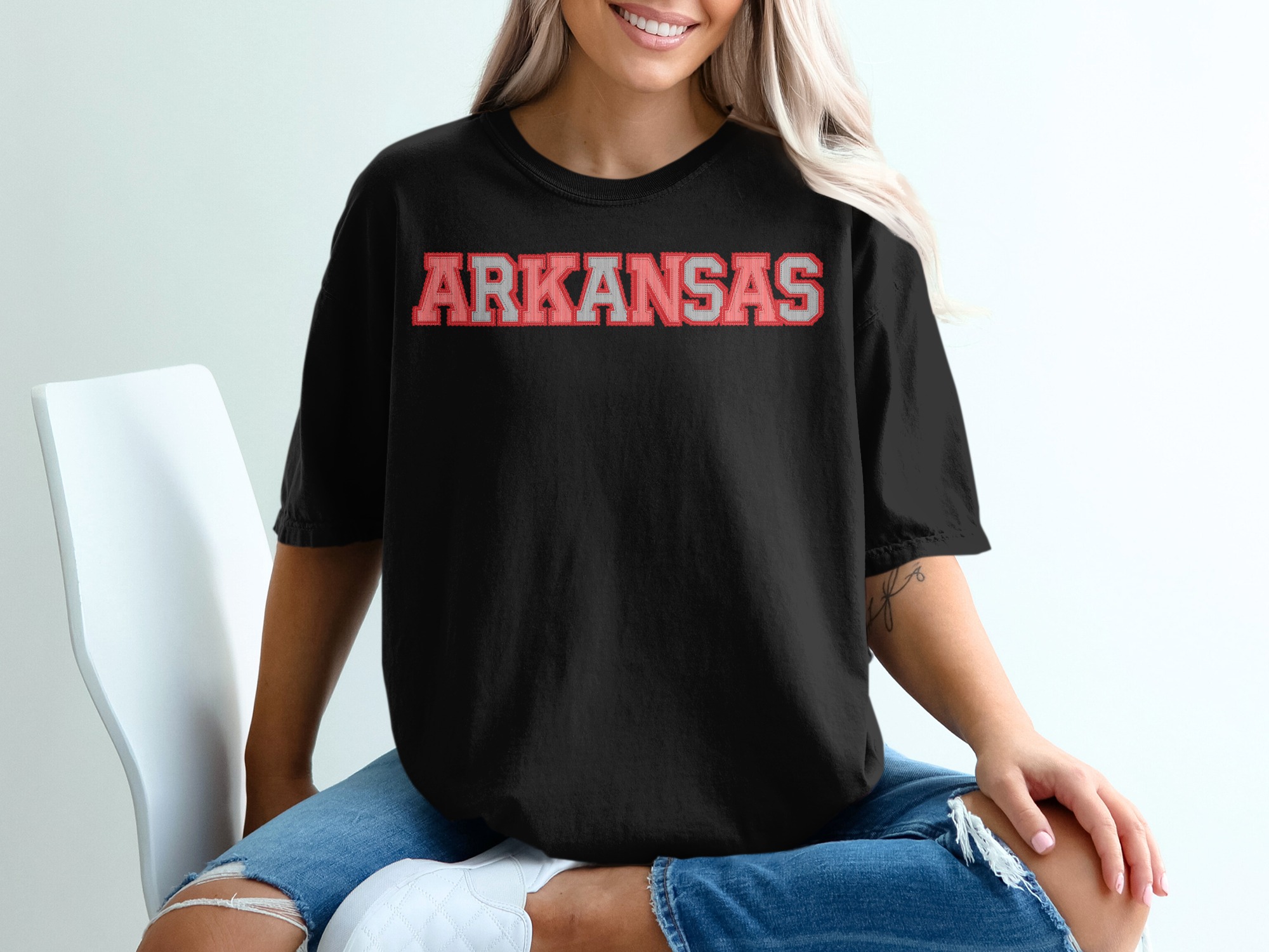 Custom Arkansas T-Shirt, Comfort Colors Custom State, State Pride Tee, Souvenir Shirt, Razorbacks Fan Gift, Custom State T-Shirt, prepster preppy - Image 3