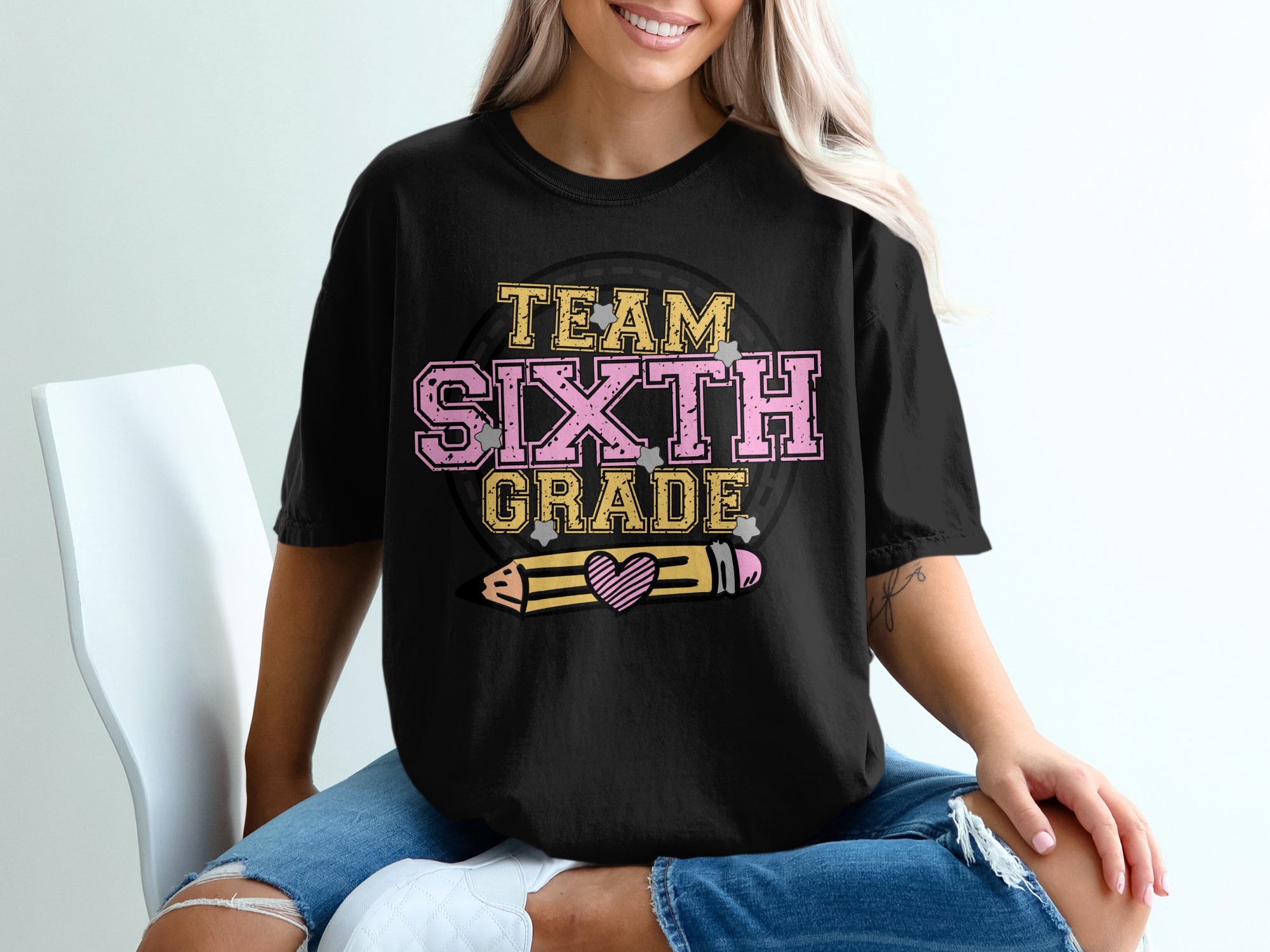 Team Sixth Grade T-Shirt, 6th Grade Teacher Shirt, Back to School, School TShirt, Teacher Appreciation Gift, Student Gift - Image 2