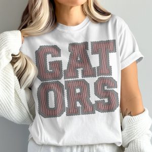 Gators T Shirt, Comfort Colors 1717, College Apparel, Florida University Tee, Embroidered Look, Fan Gear, Game Day Shirt, Orange Blue