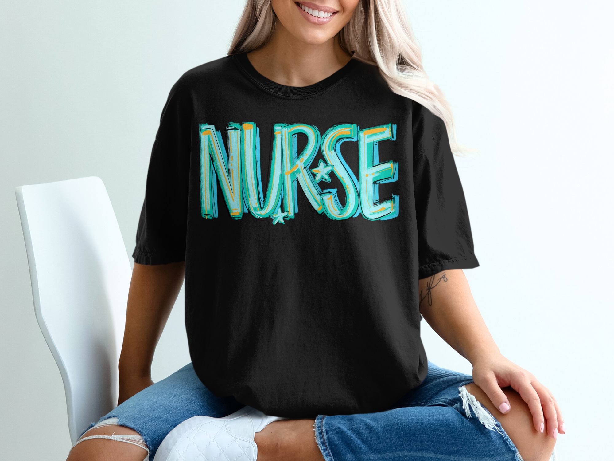 Nurse T-Shirt, Comfort Colors 1717, Nurse Appreciation, Gift for Nurse, Nursing School, Healthcare Hero, RN Tee, Graduation Gift, Cute Nurse - Image 3