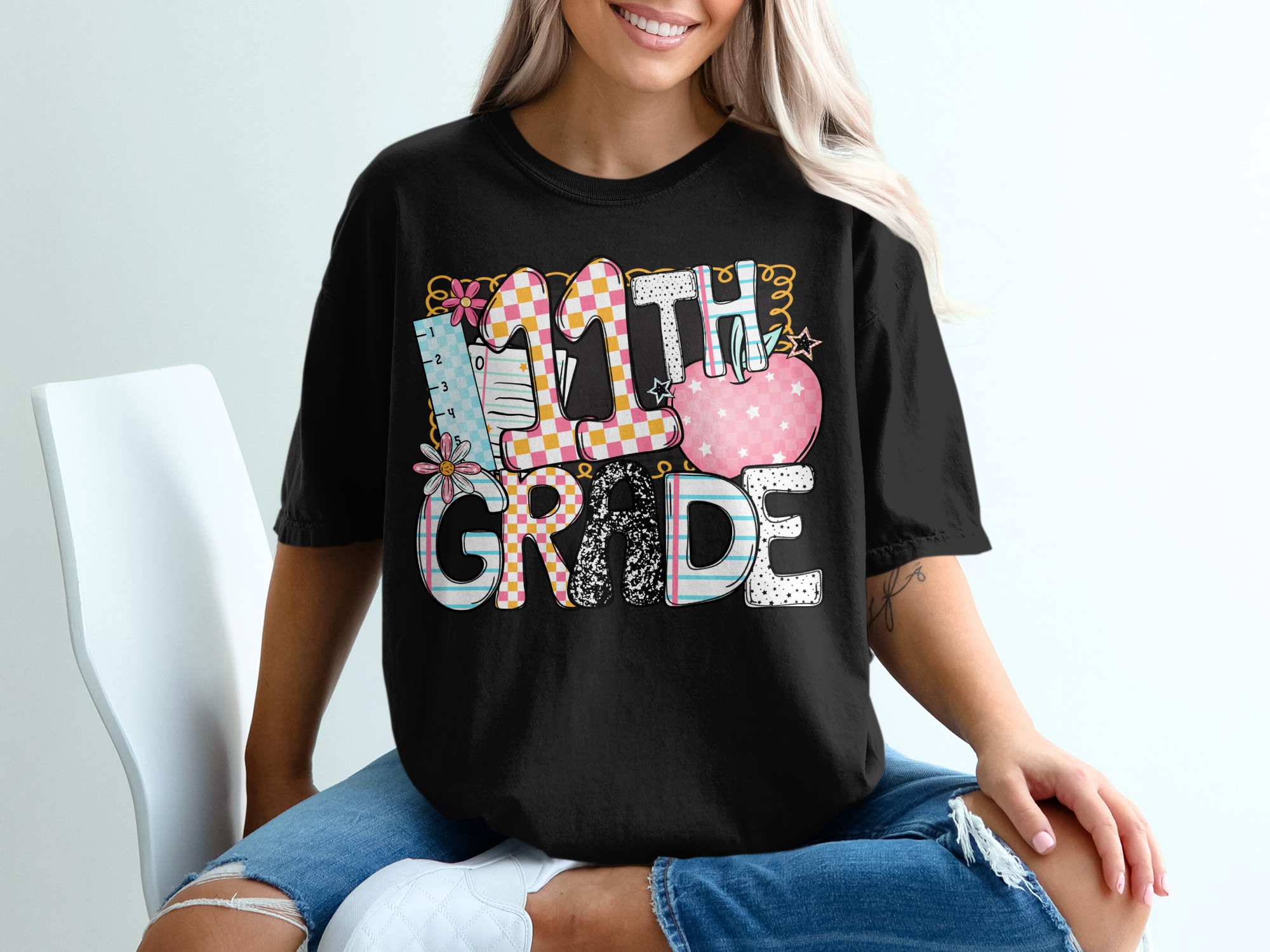 11th Grade T Shirt, Eleventh Grade Shirt, Back To School T-Shirt, School T-Shirt, Education Shirt, Colorful Grade School Tee - Image 2