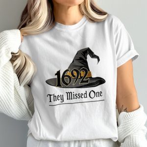1692 They Missed One Comfort Colors T-Shirt, Funny Witch Shirt, Halloween Shirt, Witchcraft Shirt, Spooky Season, Fall Shirt