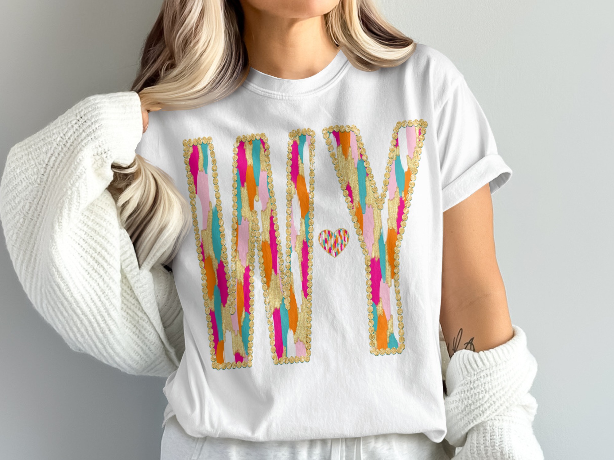 WV Comfort Colors 1717 T-Shirt, Colorful WV Heart Tee, West Virginia Pride Shirt, College Game Day Apparel, Trendy WV State Gift Shirt