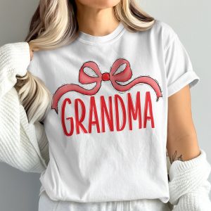 Grandma T-Shirt, Bow Shirt, Comfort Colors 1717 Tee, Gift for Grandma, Mothers Day T Shirt, Grandmother Shirt, Cute Grandma Shirt