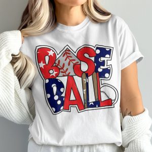 Baseball T-Shirt, Patriotic Baseball Shirt, USA Baseball Tee, Comfort Colors 1717, Baseball Mom Shirt, Baseball Lover Gift
