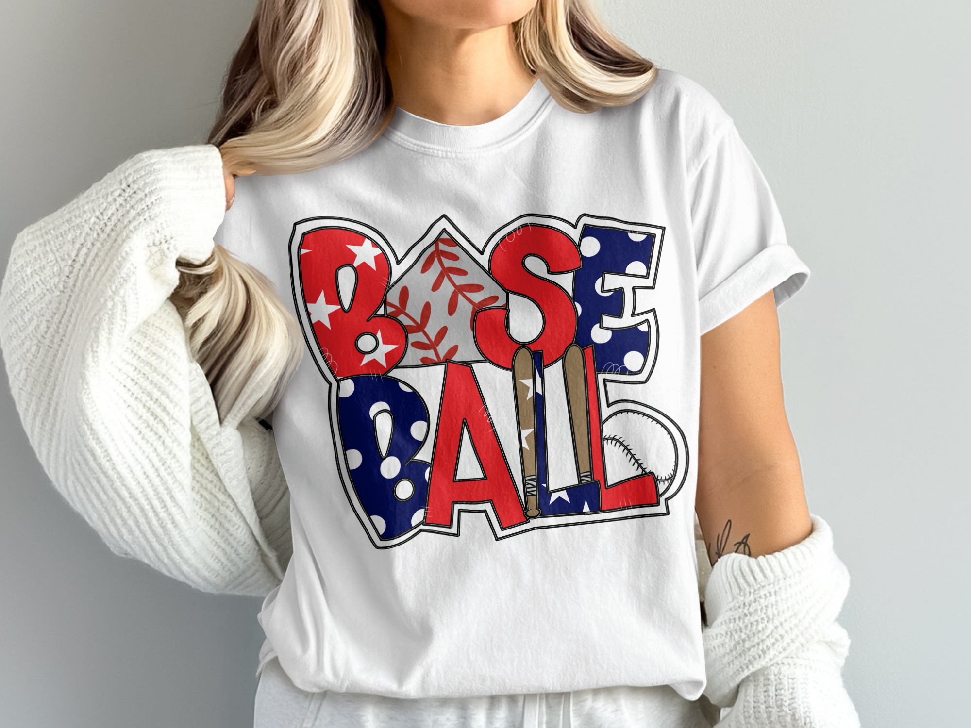 Baseball T-Shirt, Patriotic Baseball Shirt, USA Baseball Tee, Comfort Colors 1717, Baseball Mom Shirt, Baseball Lover Gift