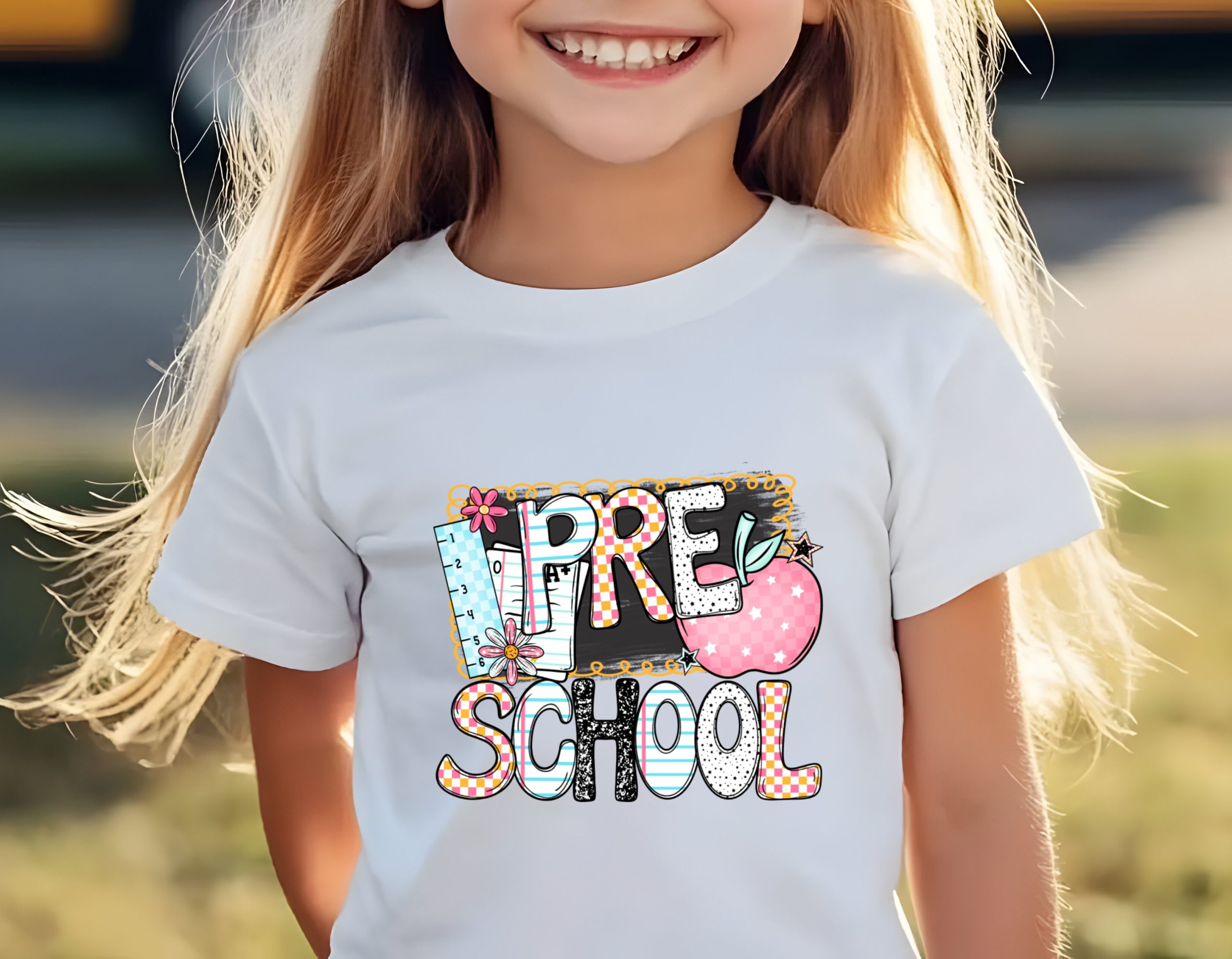 Preschool T-Shirt, Back to School Shirt, Teacher Tee, Kids Clothes, First Day of School Outfit, Pre K TShirt, School Apple Top, Student Gift