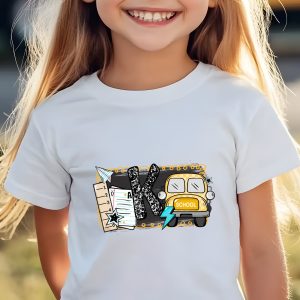Back to School T-Shirt, School Bus Shirt, Teacher Shirt, Cute Kids Tee, First Day of School Gift, Elementary School Shirt, Student Tee