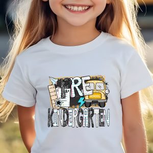 Pre Kindergarten T-Shirt, Back to School Shirt, First Day of School Tee, School Bus Shirt, Teacher Shirt, Student Gift, Children Apparels
