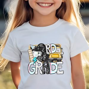 Third Grade T-Shirt, School Bus Tee, Back to School Shirt, 3rd Grade Student Shirt, Elementary School, Teacher Gift, Education Shirt