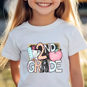 2nd Grade T-Shirt, Back to School Shirt, Second Grade Shirt, Kids T-Shirt, School Tee, Teacher Shirt, First Day of School T-Shirt