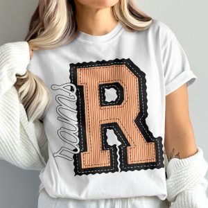 Rams Comfort Colors 1717 T-Shirt, Rams Letter R Tee, College T-Shirt, Game Day Shirt, Rams Team Spirit Shirt, School T-Shirt