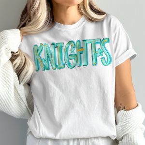 Knights T-Shirt, Comfort Colors 1717, Team Spirit Tee, College Apparel, University Gift, Fan Gear Shirt, Custom Knights Shirt, Graphic Tee