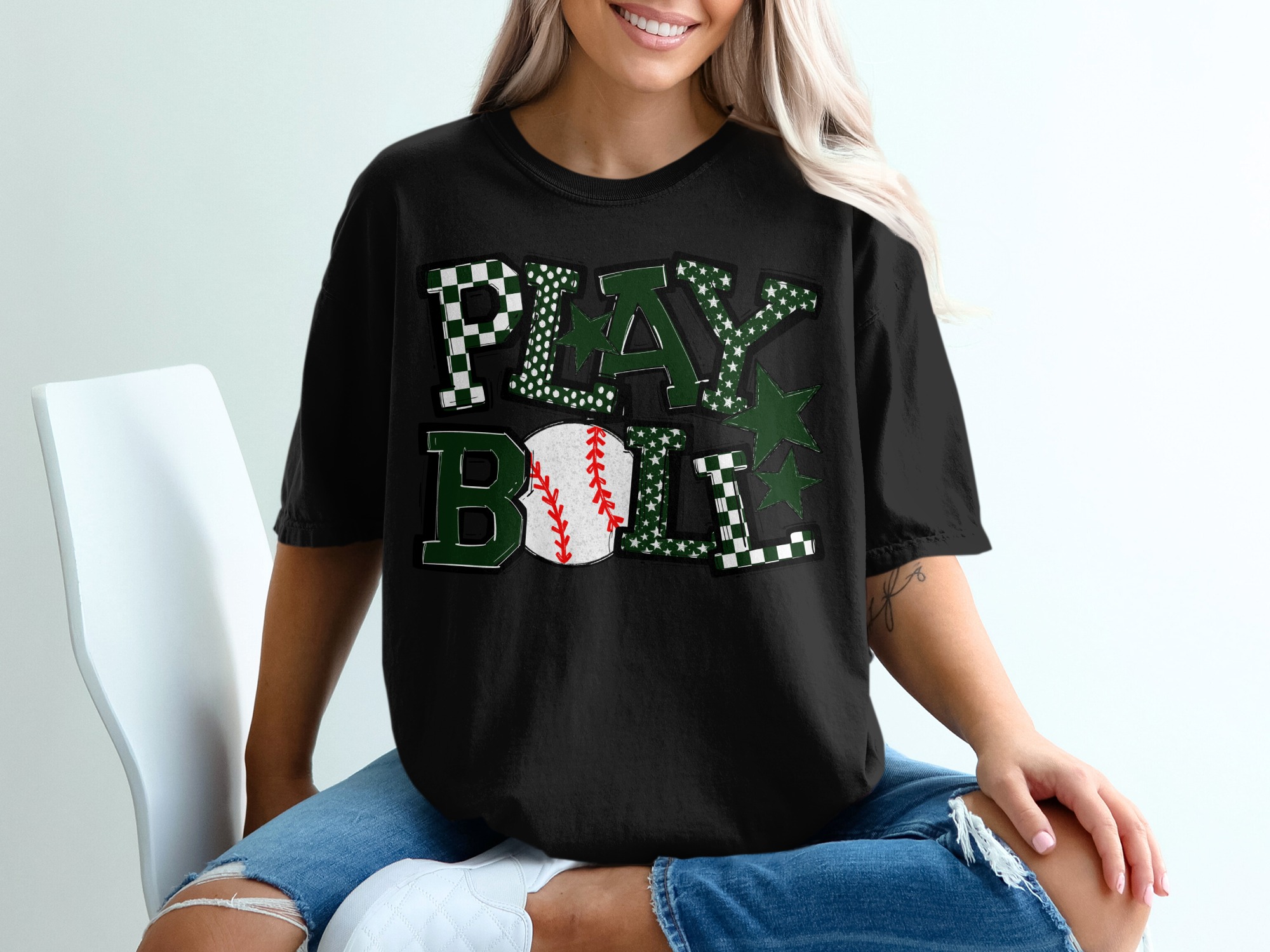 Play Ball T-Shirt, Baseball Shirt, Sports Tee, Game Day Apparel, Fan Gift, Unique Design - Image 2