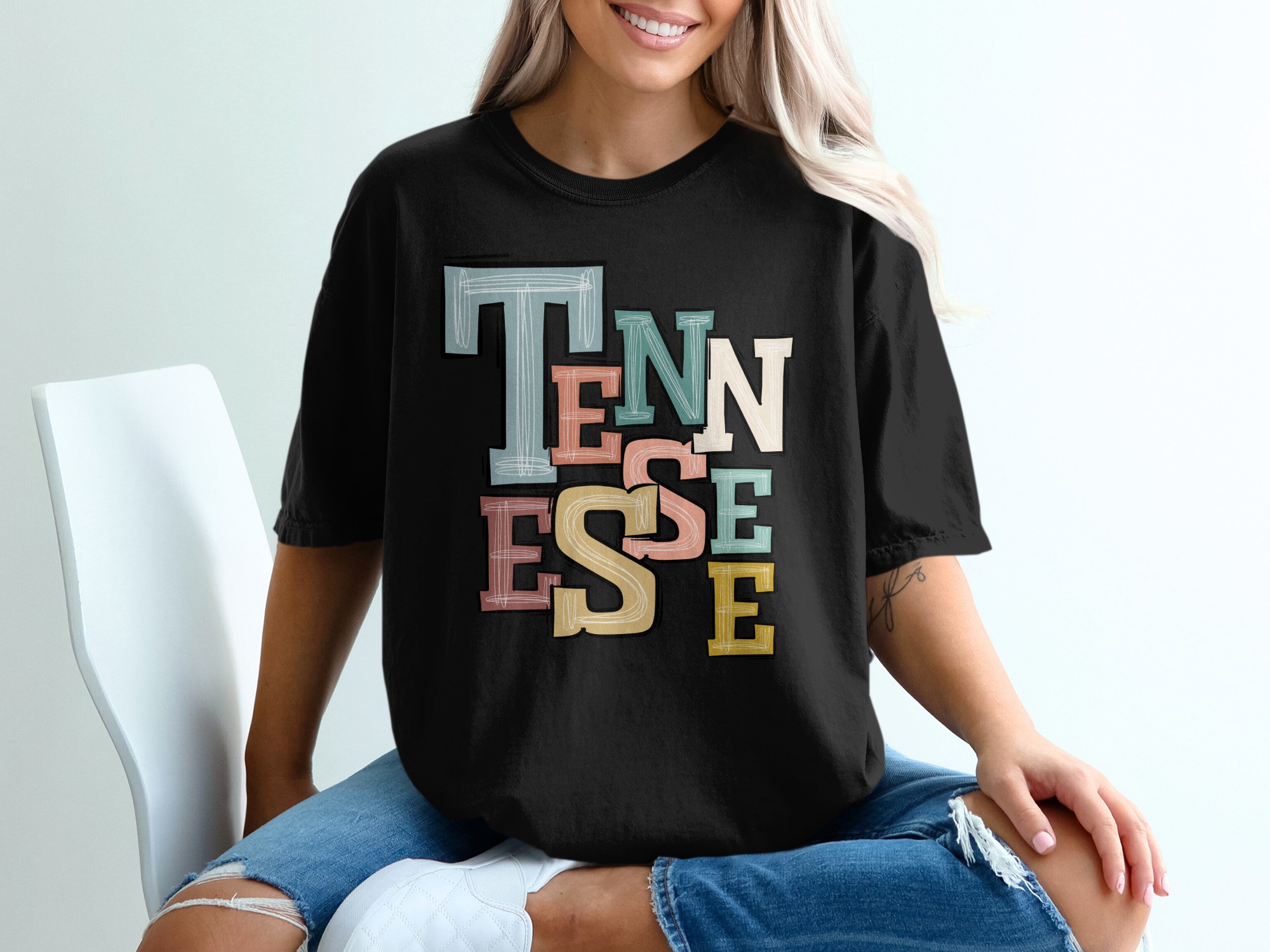 Tennessee T-Shirt, State Pride Tee, Colorful Tennessee Graphic T Shirt, Souvenir Shirt, Vacation Trip Tee, Gift Idea, Women's and Men's - Image 2
