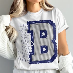 Blazers Letter B T-Shirt, Comfort Colors 1717, Varsity Inspired Tee, Sports Team Shirt, Initial B T-Shirt, School Spirit Top, prepster preppy