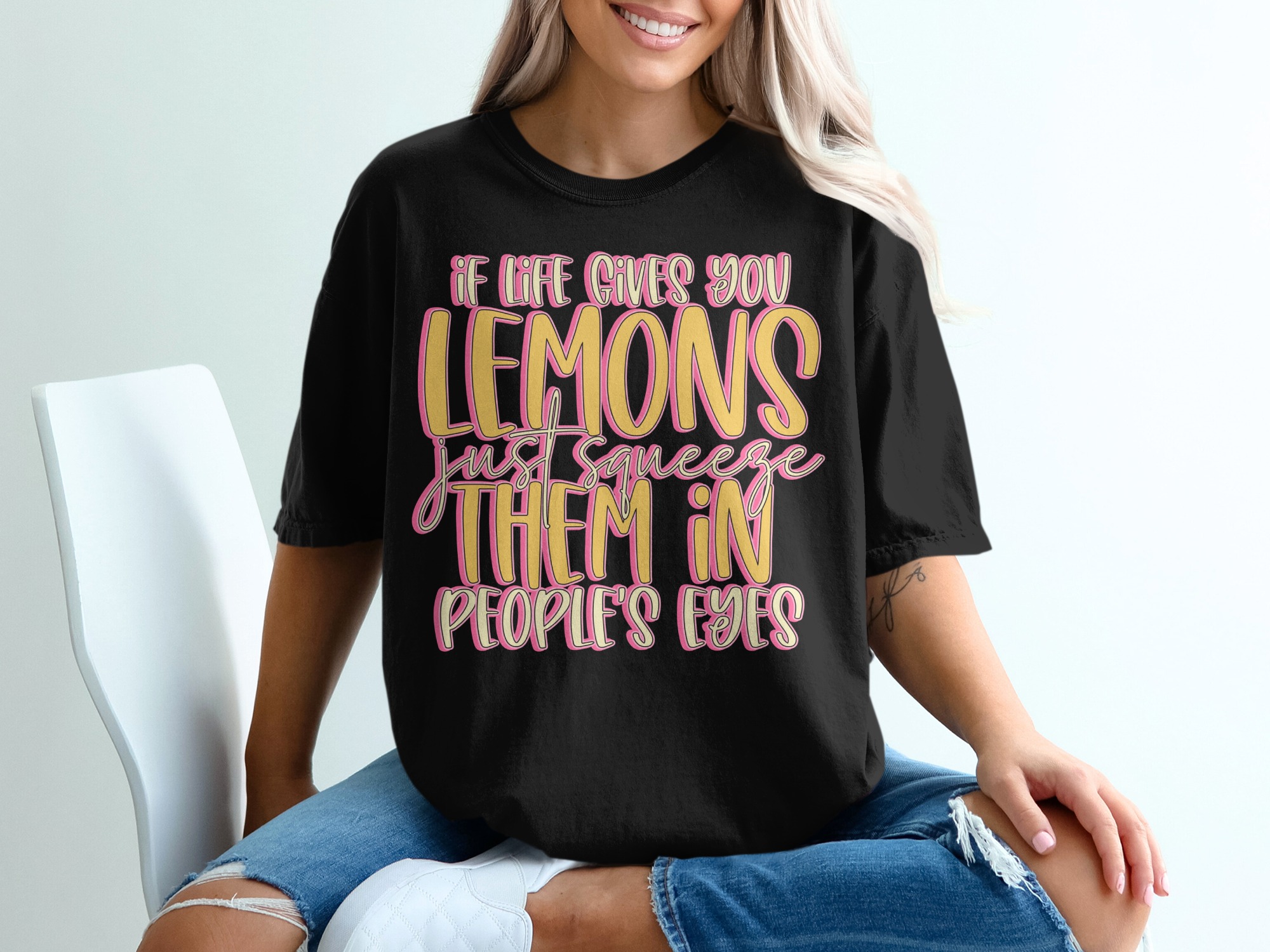 If Life Gives You Lemons T Shirt, Funny Sarcastic Tee, Lemon Quote Shirt, Graphic Tee, Trendy Shirt, Statement Shirt, Gift Idea - Image 2
