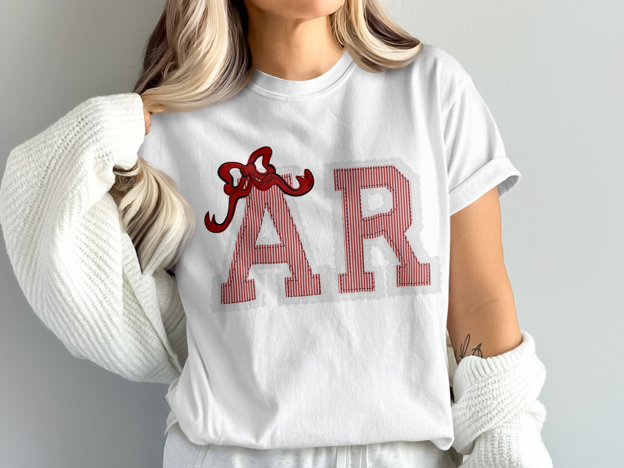Comfort Colors Custom State AR T Shirt, Arkansas, Custom State Shirt, College T-Shirt, Gameday Shirt, Initial T-Shirt, Monogram Tee, prepster preppy, prepster preppy