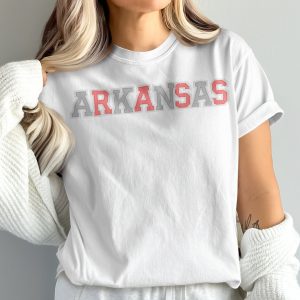 Custom Arkansas T-Shirt, Comfort Colors Custom State, Arkansas State Tee, Razorbacks Apparel, Gift Idea, Trendy Tee, Personalized, Fan Gear, prepster preppy