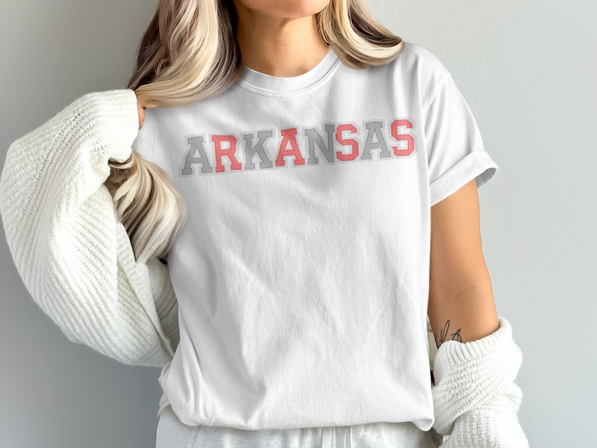 Custom Arkansas T-Shirt, Comfort Colors Custom State, Arkansas State Tee, Razorbacks Apparel, Gift Idea, Trendy Tee, Personalized, Fan Gear, prepster preppy