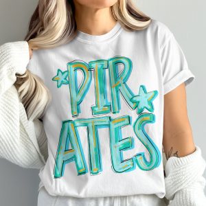 Pirates T-Shirt Comfort Colors 1717, Trendy Tee, Graphic Tee, Cool T-Shirt, Fun Design T-Shirt, Comfortable T-Shirt, Gift for Him, Gift for