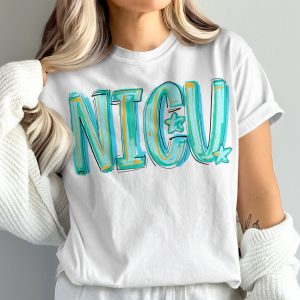 NICU Nurse T-Shirt, Comfort Colors 1717 Tee, Neonatal Intensive Care Unit Apparel, NICU Team Gift, Starfish NICU Design
