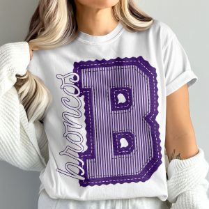 Broncos T-Shirt Comfort Colors 1717, Purple Broncos Tee, College Apparel, Game Day Shirt, Spirit Wear, Broncos Fan Shirt, Gift for Student