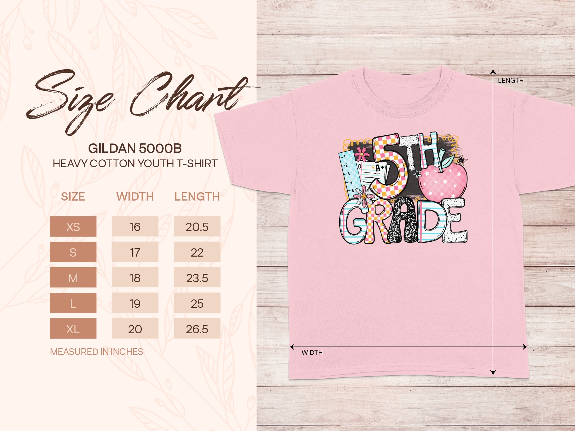 5th Grade T-Shirt, Back to School Tee, Fifth Grade Shirt, School Outfit, Student Shirt, Teacher Gift, Elementary School Shirt - Image 5