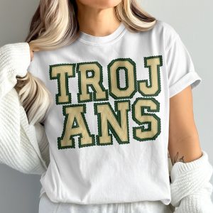 Trojans T-Shirt, Vintage Inspired Tee, Comfort Colors 1717, College Team Shirt, Game Day Apparel, Fan Gear, Spirit Wear, University T-Shirt, prepster preppy