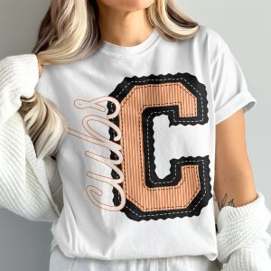 Custom Letter T Shirt, Initial T Shirt, Varsity T Shirt, Comfort Colors 1717, Personalized Shirt, Embroidered Look Tee, Gift for Her, prepster preppy