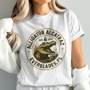 Alligator Alcatraz Everglades Est 2025 Graphic T-Shirt