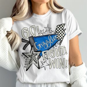 Grizzlies Team Spirit T-Shirt, Go Fight Win Tee, Comfort Colors 1717 Shirt, Fan Apparel, Game Day Shirt, School Mascot Shirt
