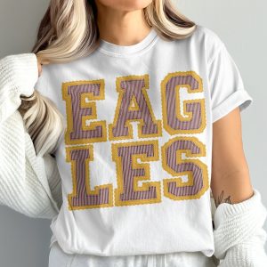 Eagles T-Shirt, Comfort Colors 1717, Team Spirit, Sports Fan Apparel, Game Day Tee, Vintage Style, University Eagles Design