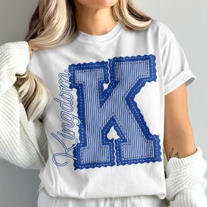 Kingdom Letter K T-Shirt, Initial T Shirt, Kentucky Wildcats, Comfort Colors 1717, College Tee, Game Day Shirt, Team Spirit Apparel, prepster preppy