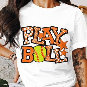Play Ball T-Shirt, Softball Tee, Sports Gift, Baseball Shirt, Team Spirit Apparel, Graphic Tee, Athlete Gift, Game Day Shirt, Trendy Top