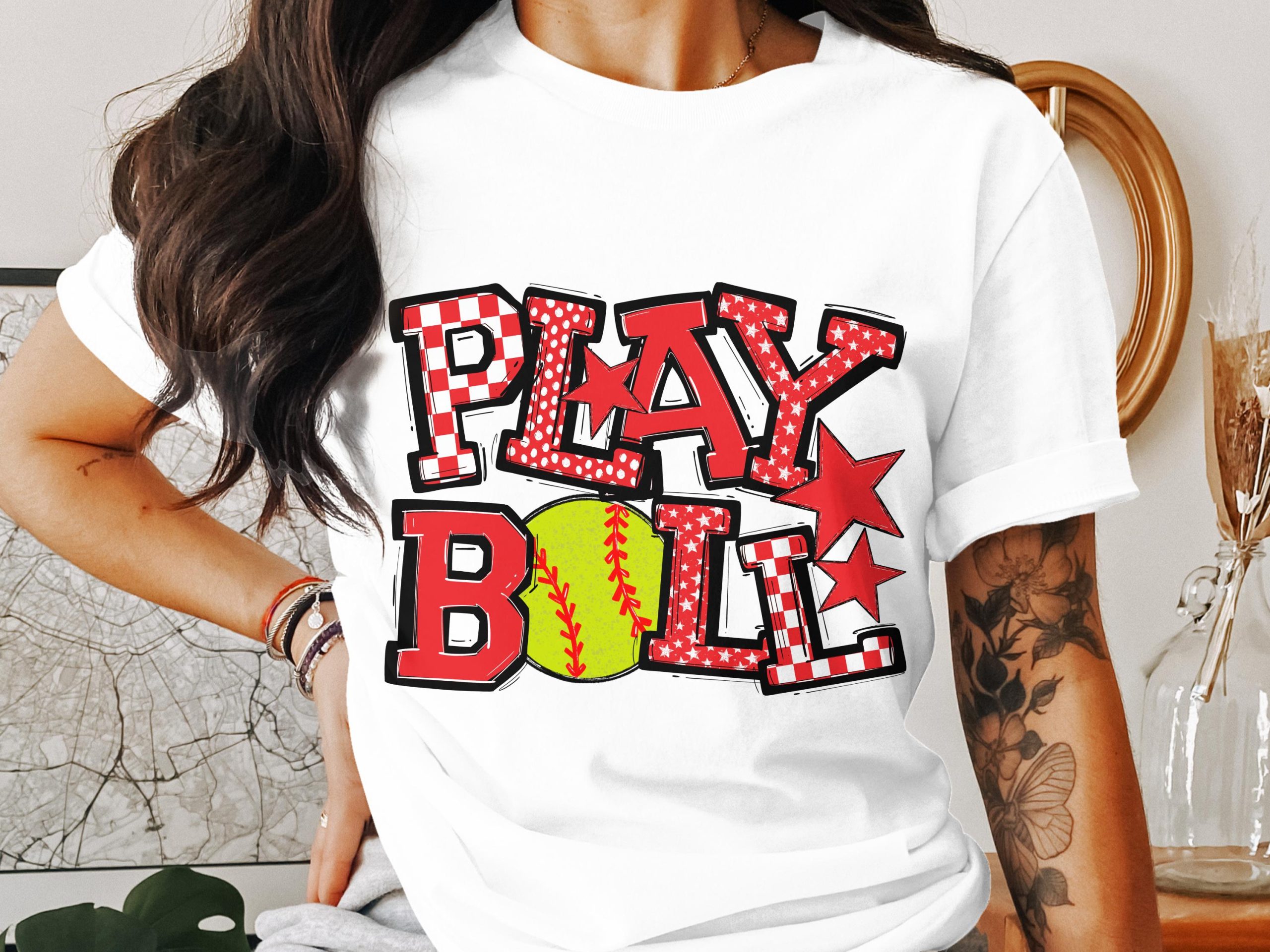 Play Ball T Shirt, Softball T Shirt, Baseball Tee, Sports Fan Gift, Game Day Shirt, Trendy Shirt, Graphic T Shirt, Unisex Shirt
