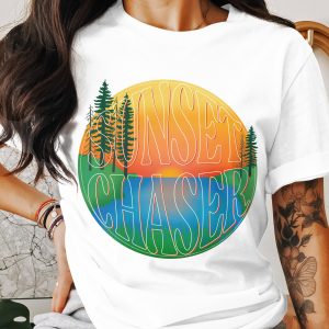 Sunset Chaser T-Shirt, Nature Lover Tee, Adventure T Shirt, Outdoor Shirt, Gift for Hiker, Camping T-Shirt, Vacation Tee