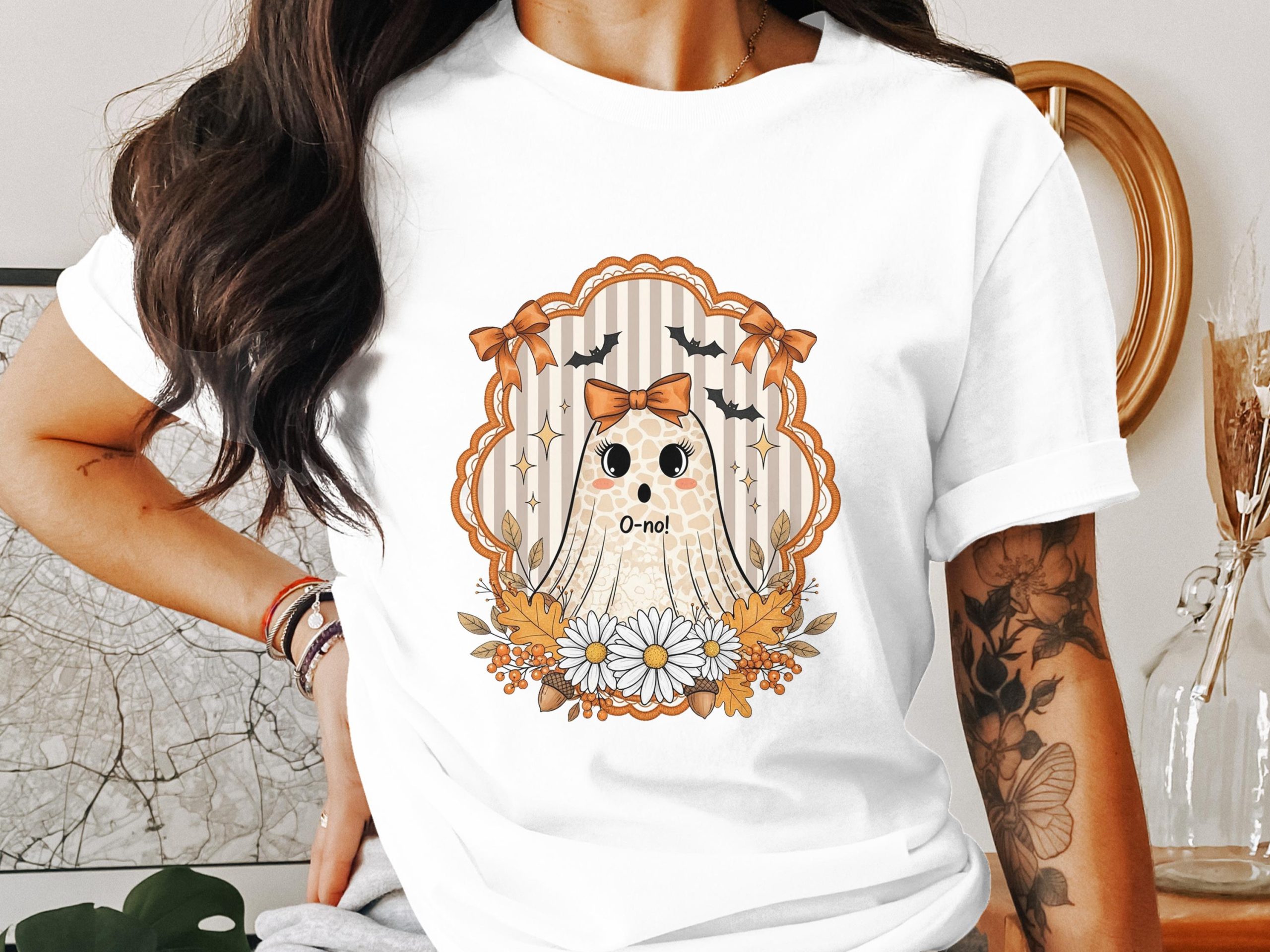 Cute Ghost T-Shirt, Spooky Season Shirt, Halloween T Shirt, Fall T Shirt, Autumn Shirt, Ghost Tee, Kawaii Ghost Shirt, Gift for Halloween