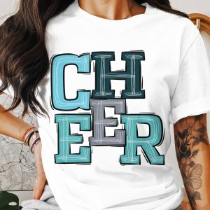 Cheer T-Shirt, Cheerleader Tee, Spirit Wear T-Shirt, Sports Fan Apparel, Team Support T-Shirt, Gift for Cheerleaders