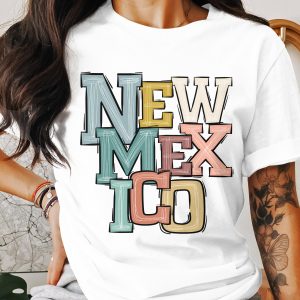 New Mexico T-Shirt, Graphic Tee, State Pride Shirt, Southwest Souvenir, Retro Style Shirt, Colorful NM Tee, Gift for New Mexicans