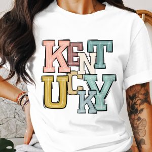 Kentucky T-Shirt, Colorful State Pride Tee, Retro Kentucky Design, Kentucky Souvenir Shirt, Gift for Kentucky Lover, State Pride Shirt