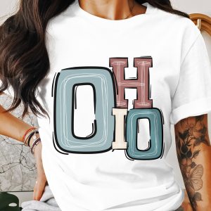 Ohio State T-Shirt, Unique Design Tee, Buckeye State Pride, Ohio Lover Gift, College Apparel, Trendy Top, Casual Shirt, Ohio T-Shirt
