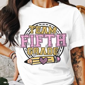 Team Fifth Grade T-Shirt, Teacher Appreciation Shirt, Back to School Shirt, 5th Grade Teacher Gift, Elementary School Shirt