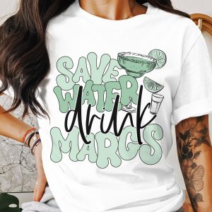 Save Water Drink Margaritas T-Shirt, Margarita Graphic Tee, Fun Drinking Shirt, Trendy Margarita Shirt, Margarita Lover Gift