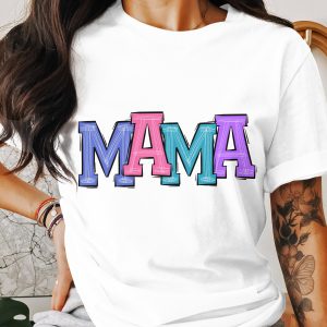Stylish Mama Text Design For Women Mothers Day T-Shirt