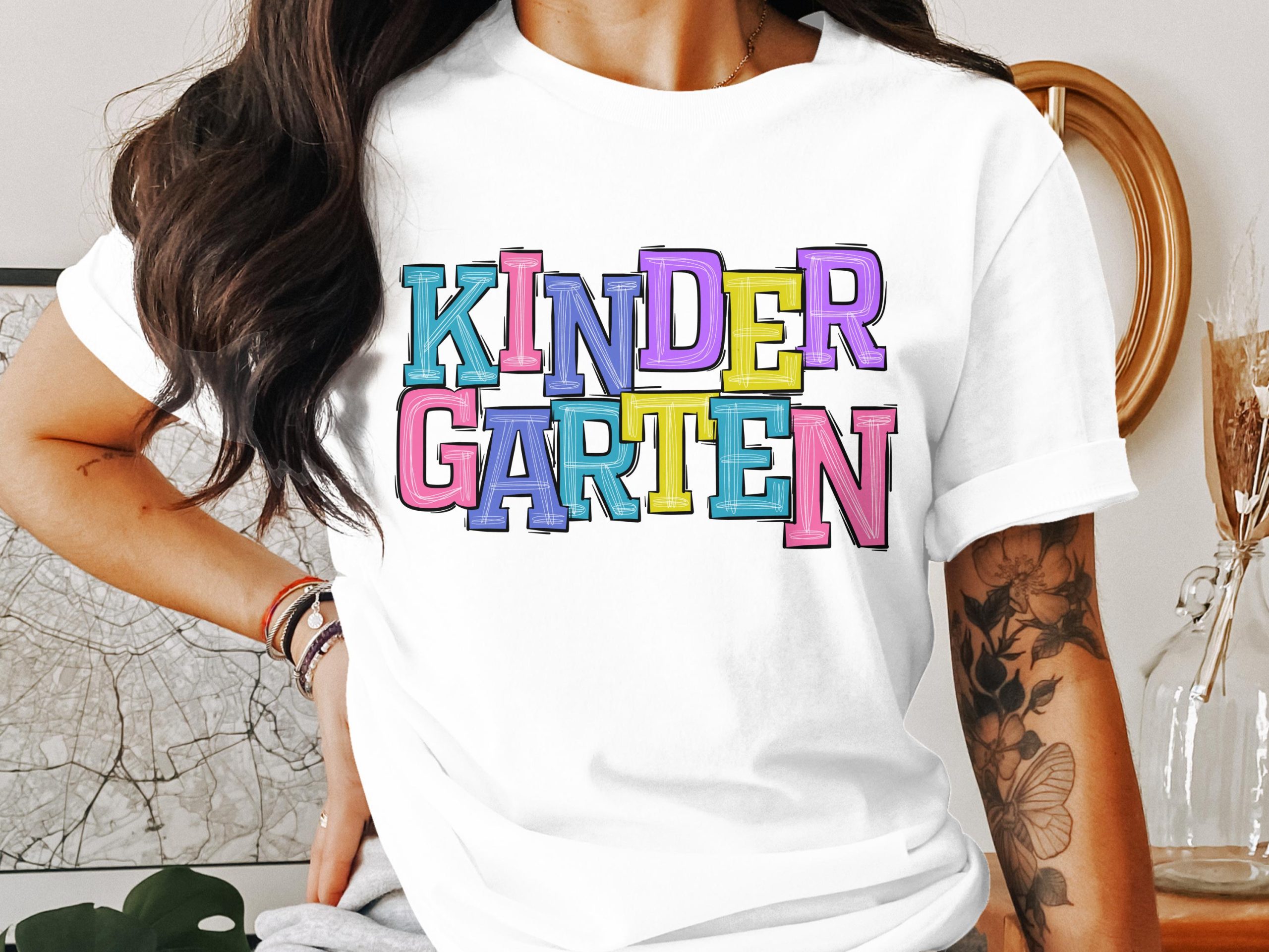 Cute Colorful Kindergarten Design Back To School T-Shirt