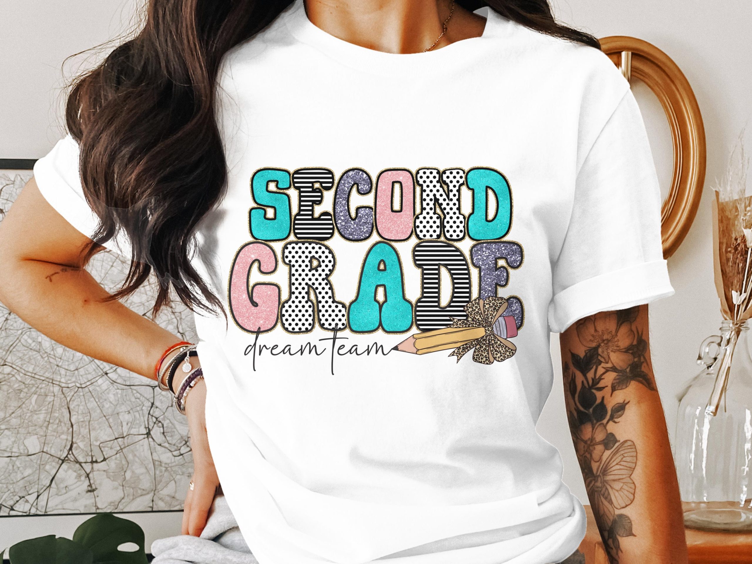 Second Grade Dream Team T-Shirt, Teacher Shirt, Cute Back To School Tee, Second Grade Squad Apparel, Elementary School Teacher T Shirt