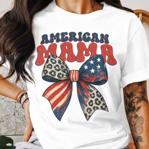 American Mama T Shirt, 4th of July T Shirt, Patriotic T Shirt, American Flag T Shirt, USA T Shirt, Mom T Shirt, Gift for Mom