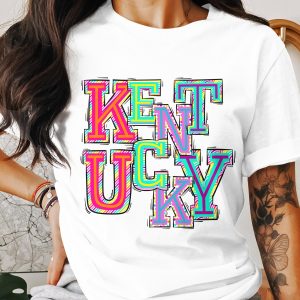 Kentucky Digital Download, Sublimation PNG, Colorful Kentucky Graphic, Kentucky Pride Design, Trendy Kentucky Image, DIY Projects